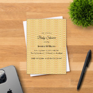 Cute Boho Baby Shower Gender Neutral, Customisable Acrylic Invitations