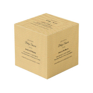 Cute Boho Baby Shower Gender Neutral, Customisable Cube