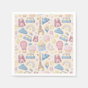 Cute Boho Baby Shower Napkin