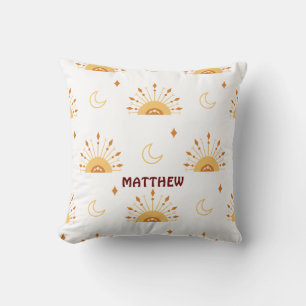Cute Boho Celestial Seamless Pattern Cushion