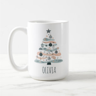 Cute Boho Christmas Tree Coffee Mug