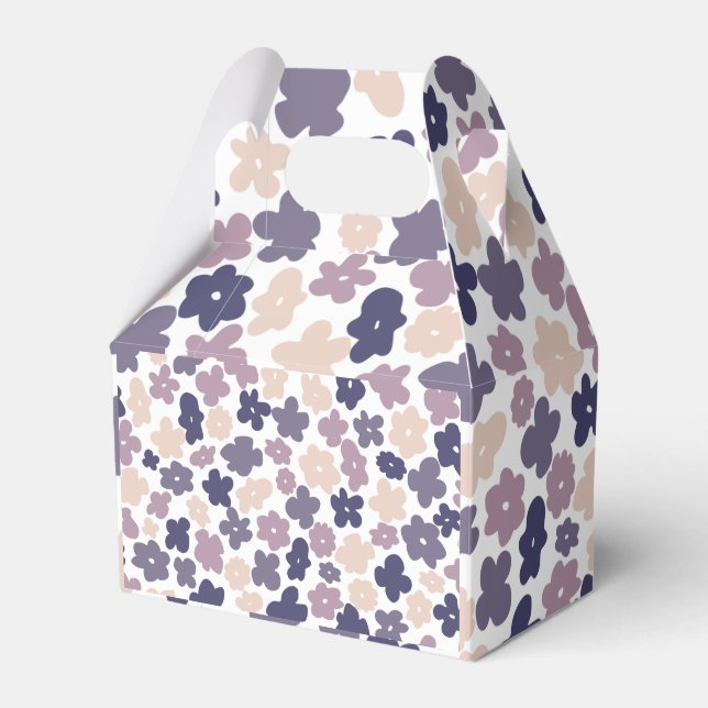 Cute Boho Daisy Baby Shower Favour Box (Front Side)