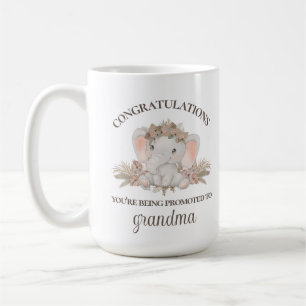 Cute Boho Grandma Pregnancy Announcement Mug