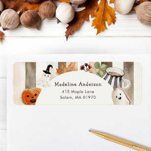 Cute Boho Halloween Ghost Pumpkin Baby Shower