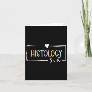 Cute Boho Histology Tech Medical Lab Technician Card