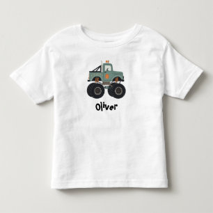 Cute Boho Monster Truck Toddler T-Shirt