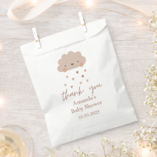 Cute Boho Rain Cloud Baby Shower Favour Bags