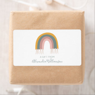 Cute Boho Rainbow A Gift From Personalised 