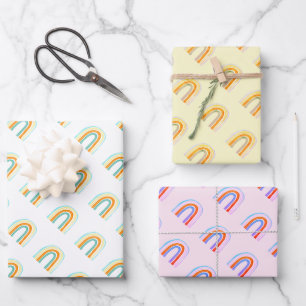 Cute boho rainbow drawing Wrapping Paper Sheets