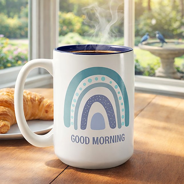 Cute Boho Rainbow Morning Coffee Mug (Creator Uploaded)