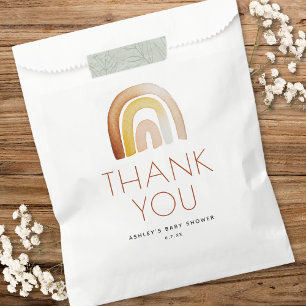 Cute Boho Rainbow Thank You Baby Shower Favour Bags