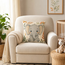 Cute Boho Safari Elephant Nursery