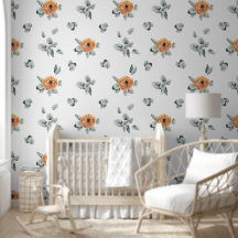 Cute Boho Terracotta Floral & Greenery Nursery 