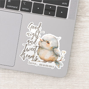 Cute Boho Watercolor Floral Bird Pun