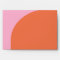Cute Bold Pink Orange Colour Block Arch Unique