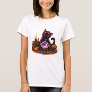 Cute Bombay Cat Fortune Teller Halloween T-Shirt