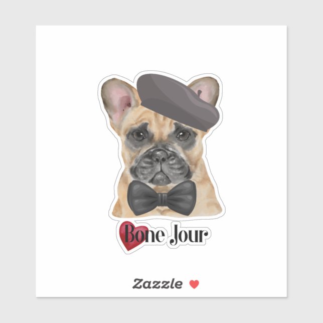 Cute Bone Jour French Bulldog (Sheet)