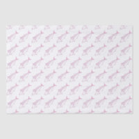 Cute Bonito Fish in Pastel Pink and White