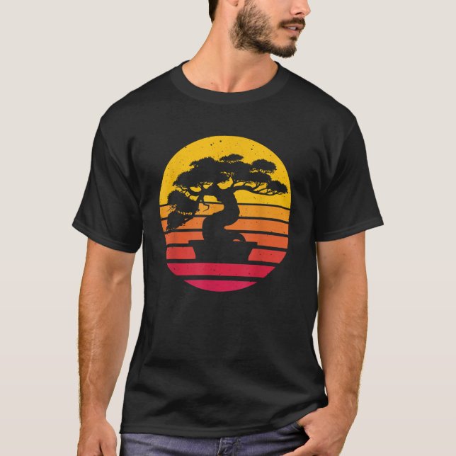 Cute Bonsai Tree Design For Men Women Japanese Cul T-Shirt (Front)