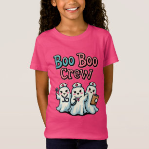 Cute Boo Boo Crew Nurse Ghost Halloween T-Shirt
