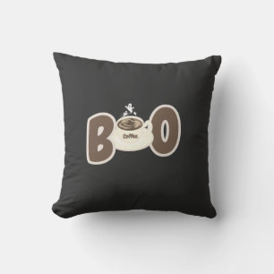 Cute Boo Coffee Halloween Cushion