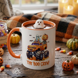 Cute Boo Crew Halloween Cocoa Mug for Kids