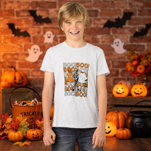Cute Boo Crew Halloween Friends T-Shirt Tri-Blend Shirt