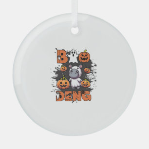 Cute BOO DENG My Moo Thang Halloween Costume Cutes Glass Tree Decoration