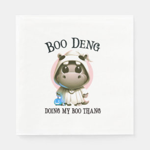 Cute BOO DENG My Moo Thang Halloween Costume Pink Napkin