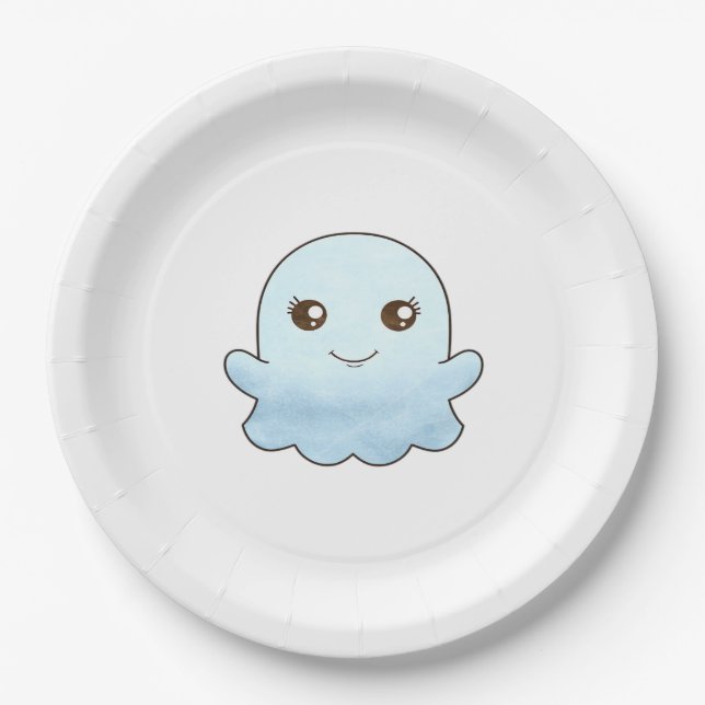 Cute Boo Design Trendy Unique Paper Plate (Front)