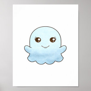 Cute Boo Design Trendy Unique Poster