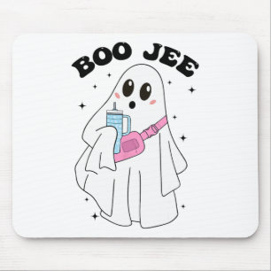 Cute Boo Ghost Funny Halloween Costume Boo Jee Gho Mouse Mat