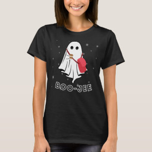Cute Boo Ghost Spooky Funny Halloween Costume Bouj T-Shirt
