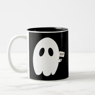Cute Boo! Ghostie Two-Tone Coffee Mug
