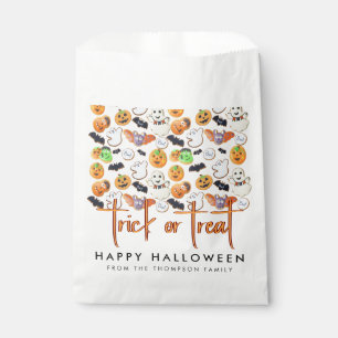 Cute Boo Halloween Party Decor Pumpkin Pattern Favour Bags