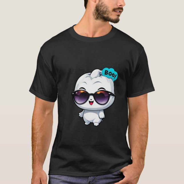 Cute boo Halloween Theme T-Shirt (Front)