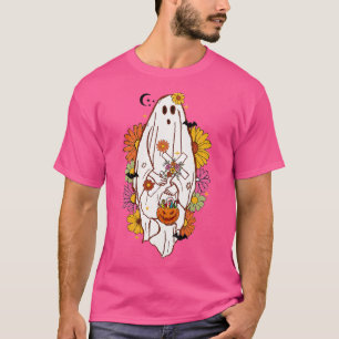 Cute Boo Pumpkin Floral T-Shirt