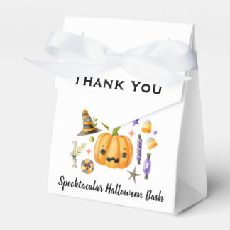 Cute Boo Pumpkin Spooktacular Halloween Bash Party Favour Box