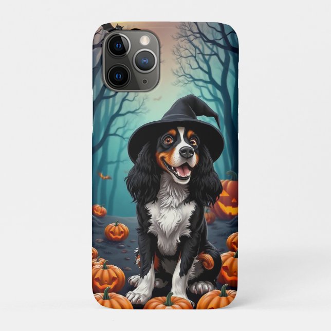 Cute Boo Pup Moment 👻🐾 Soft Halloween Vibes Case-Mate iPhone Case (Back)