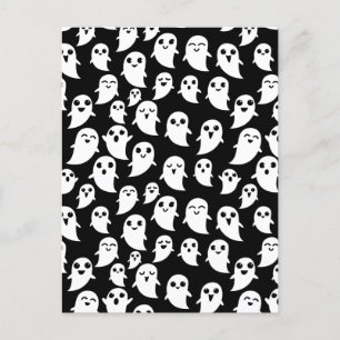 Cute Boo Spook Halloween Cartoon Ghost  Holiday Postcard