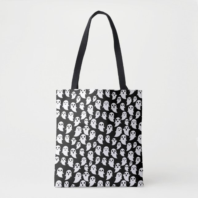 Cute Boo Spook Halloween Cartoon Ghost  Tote Bag (Front)