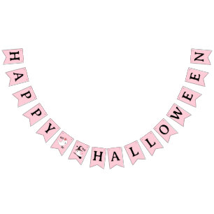 Cute Boo Spooky Ghost Halloween Pink Girl Bunting