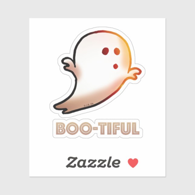 Cute Boo-tiful Halloween Ghost Art (Sheet)