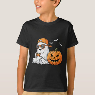 Cute Boo With Sungles Playing Game Funny Halloween T-Shirt