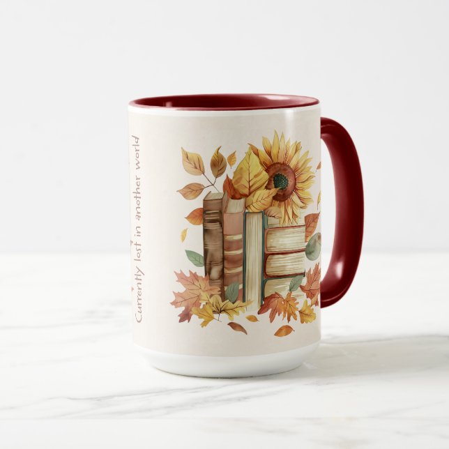 Cute Book Lover Quote Wrap Mug (Front Right)