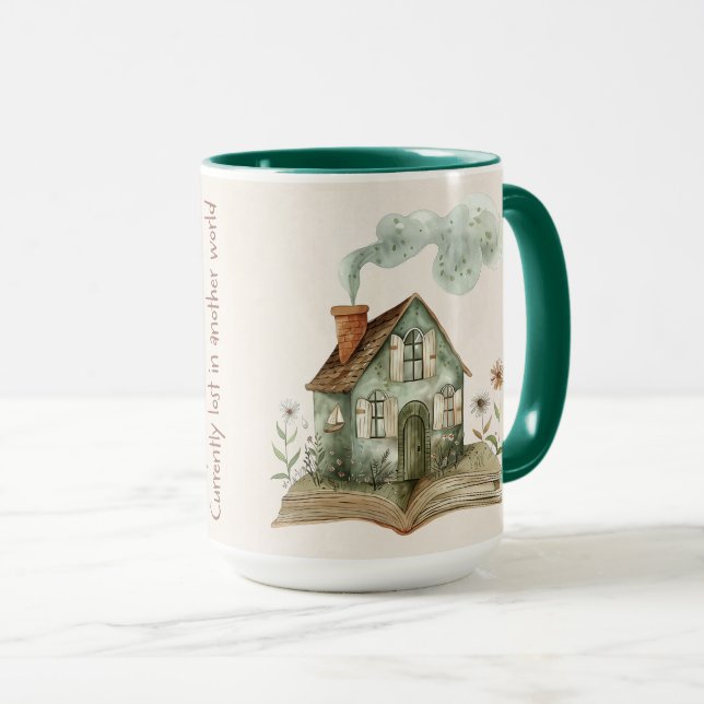 Cute Book Lover Quote Wrap Mug (Front Right)