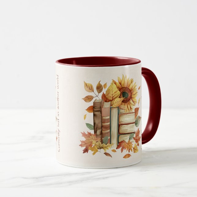 Cute Book Lover Quote Wrap Mug (Front Right)