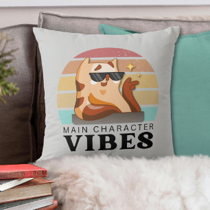 Cute Book Lover's Main Character Vibes Cushion