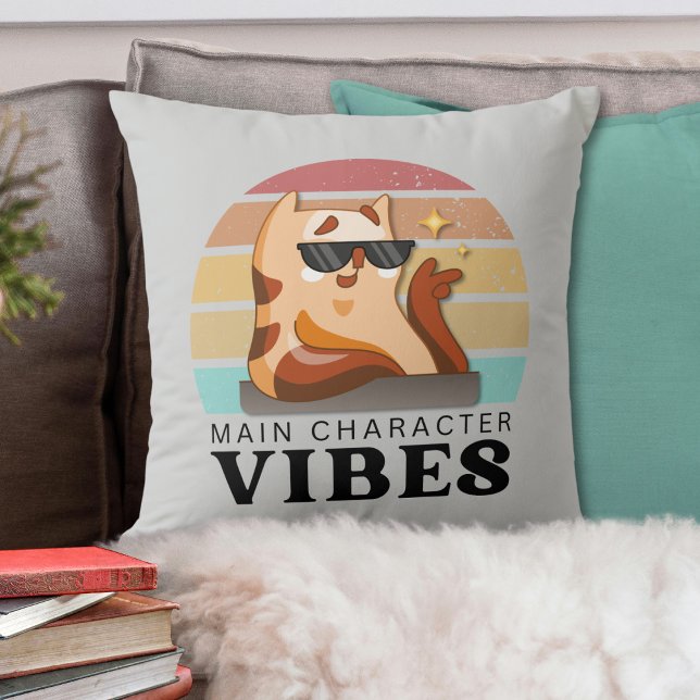 Cute Book Lover's Main Character Vibes Cushion (Creator Uploaded)