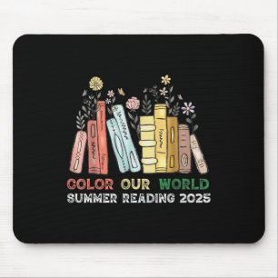 Cute Book Wildflowers ,colour Our World Summer Rea Mouse Mat
